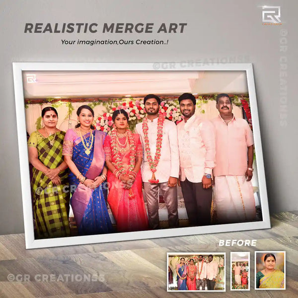 merge art photo frame