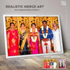 photo merge art photo frame