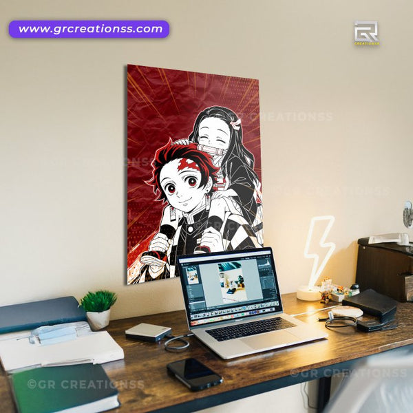 Demon Slayer - wall posters-GR CREATIONSS-02| Home decor | Anime posters