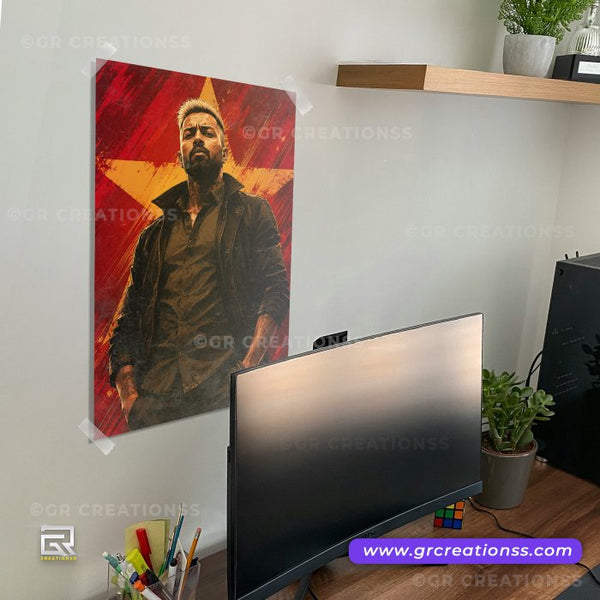 Hardik Pandya - wall posters- GR CREATIONSS-02 | Home decor |Hitter - Cricketposters