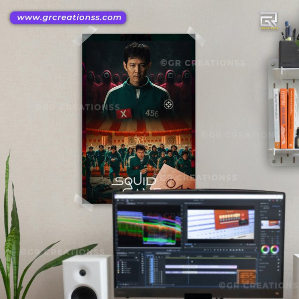 Squid Game- wall posters-GR CREATIONSS-02 | Home decor | Korean Series Posters