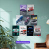 Car wall Poster for Car Lovers | Premium Wall Art Print | Set-02 (9pics)