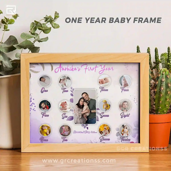 baby birthday photo frame online