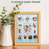 one year baby photo frame