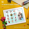 one year baby photo frame