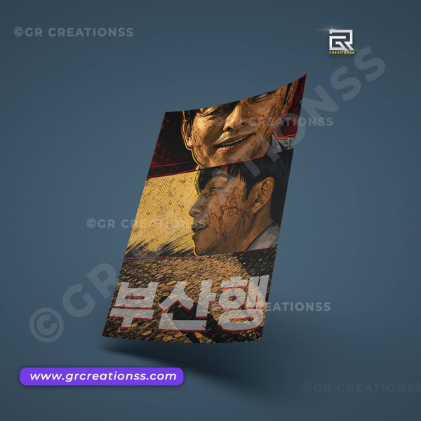 Train To Busan - wall posters-GR CREATIONSS-05 | Home decor | Korean Series Posters