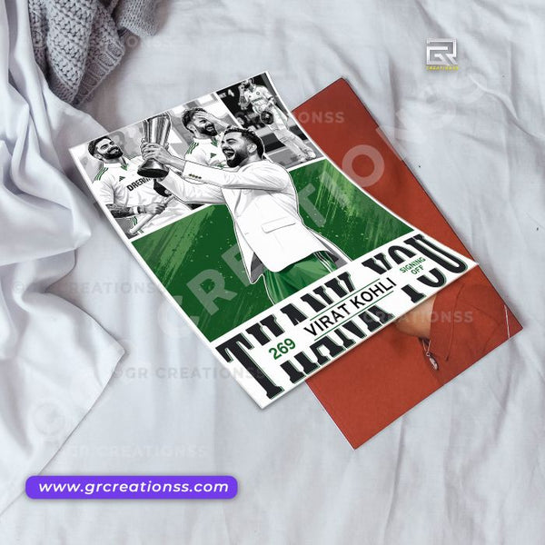 Virat Kohli - wall posters- GR CREATIONSS-02 | Home decor |Goat -18 - Cricketposters