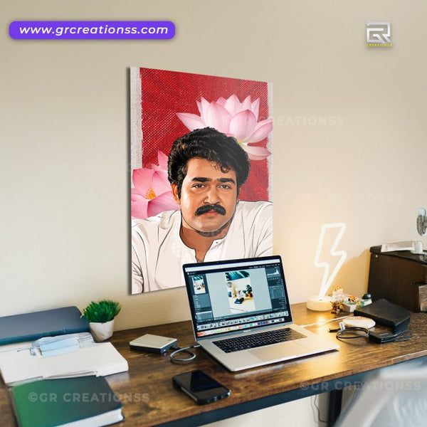 Mohanlal wall posters-GR CREATIONSS-03 | Home decor | Mollywood posters