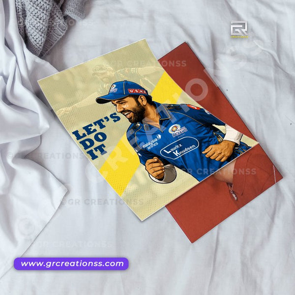 Cricket - wall posters- GR CREATIONSS-08 | Home decor |Rohith Sharma posters