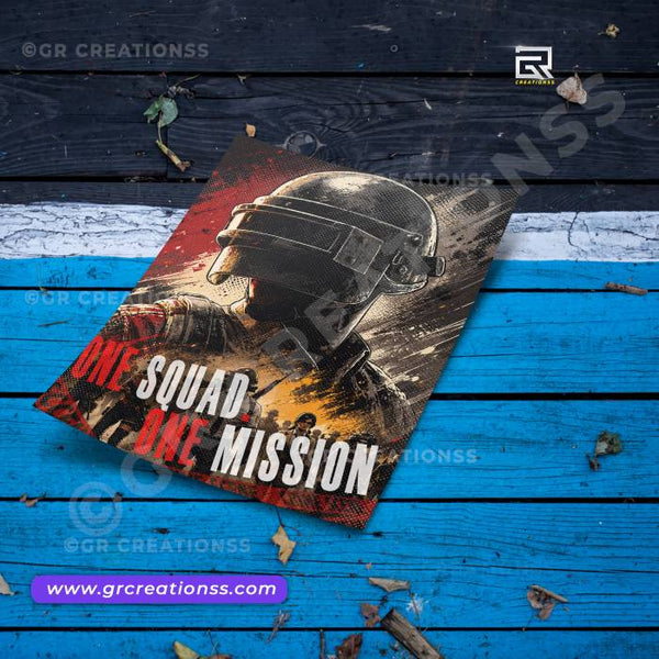 Pubg - wall posters-GR CREATIONSS-06 | Home decor | Game Posters