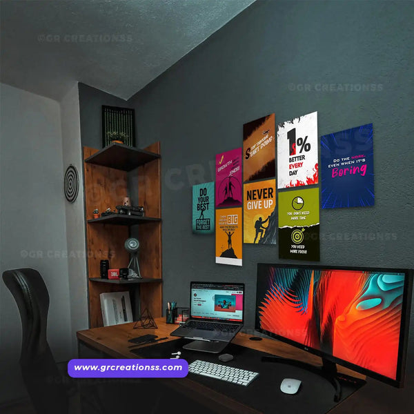 Motivational wall posters | Set 01 -8 pics