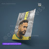 Football - wall posters- GR CREATIONSS-05 | Home decor |Neymar posters
