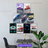 Car wall Poster for Car Lovers | Premium Wall Art Print | Set-02 (9pics)