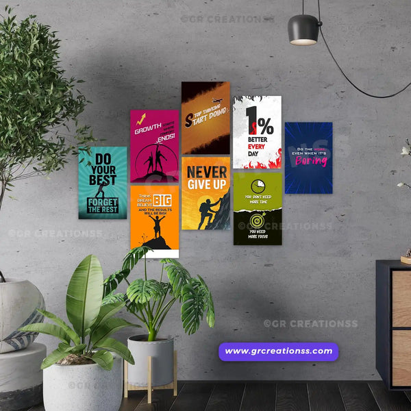 Motivational wall posters | Set 01 -8 pics