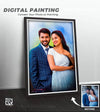 couple digital art frame