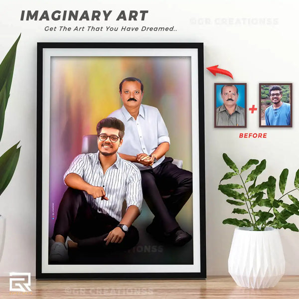 merge art digital photo frame