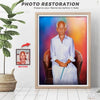 photo restoration painting from old photo