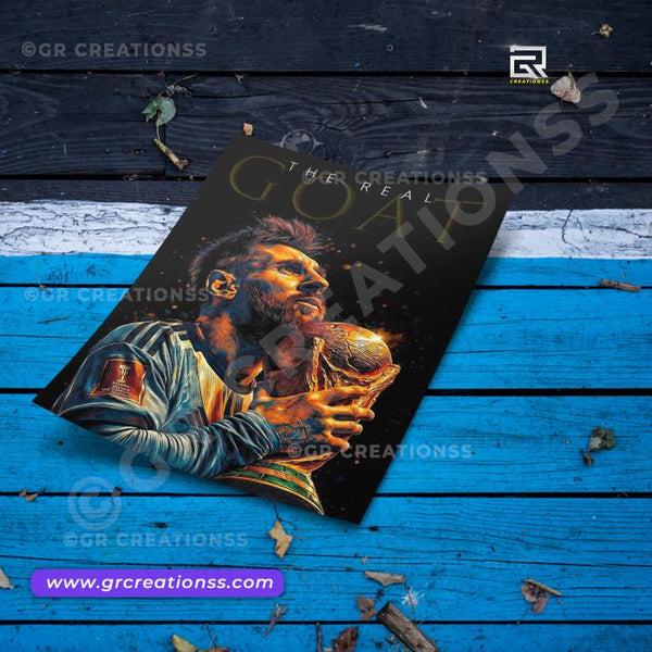 Football - wall posters- GR CREATIONSS-01 | Home decor |Lionel Messi posters