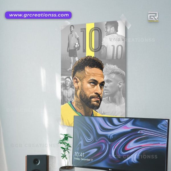 Football - wall posters- GR CREATIONSS-05 | Home decor |Neymar posters