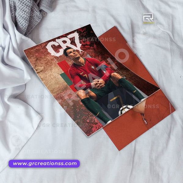 Football - wall posters- GR CREATIONSS-06 | Home decor |Cristiano Ronaldo |CR7posters
