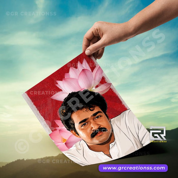 Mohanlal wall posters-GR CREATIONSS-03 | Home decor | Mollywood posters