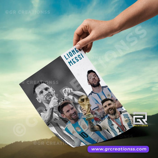 Football - wall posters- GR CREATIONSS-07 | Home decor |Lionel Messi |Leoposters