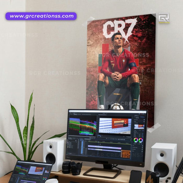 Football - wall posters- GR CREATIONSS-06 | Home decor |Cristiano Ronaldo |CR7posters