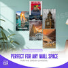 Travel - wall posters- GR CREATIONSS-Set -01 (5 pics)| Home decor | Adventure posters