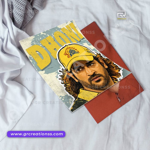 Cricket - wall posters- GR CREATIONSS-05 | Home decor | MS Dhoni Posters