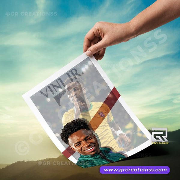 Football - wall posters- GR CREATIONSS-03 | Home decor |Vinícius Júnior posters
