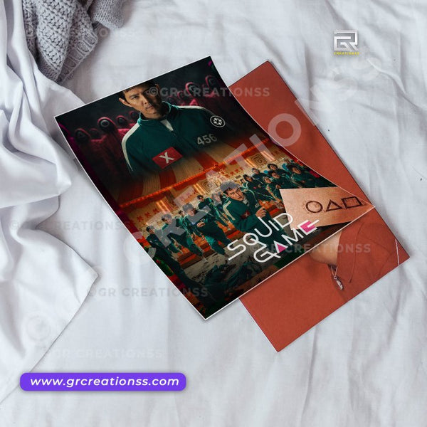 Squid Game- wall posters-GR CREATIONSS-02 | Home decor | Korean Series Posters