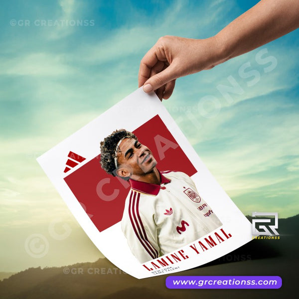 Football - wall posters- GR CREATIONSS-02 | Home decor |Lamine Yamal posters