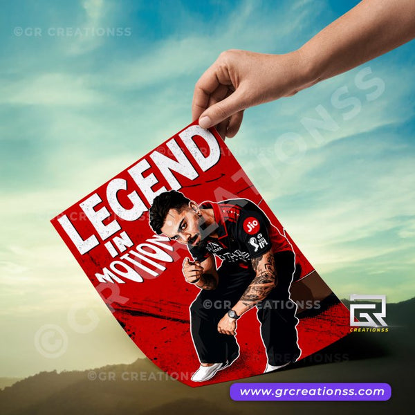 Virat Kohli -Legend - wall posters- GR CREATIONSS-09| Home decor |Goat -18 - Cricketposters