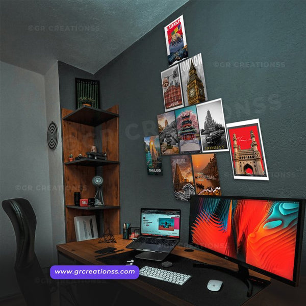 Travel - wall posters- GR CREATIONSS-Set -03 (10 pics)| Home decor | Adventure posters