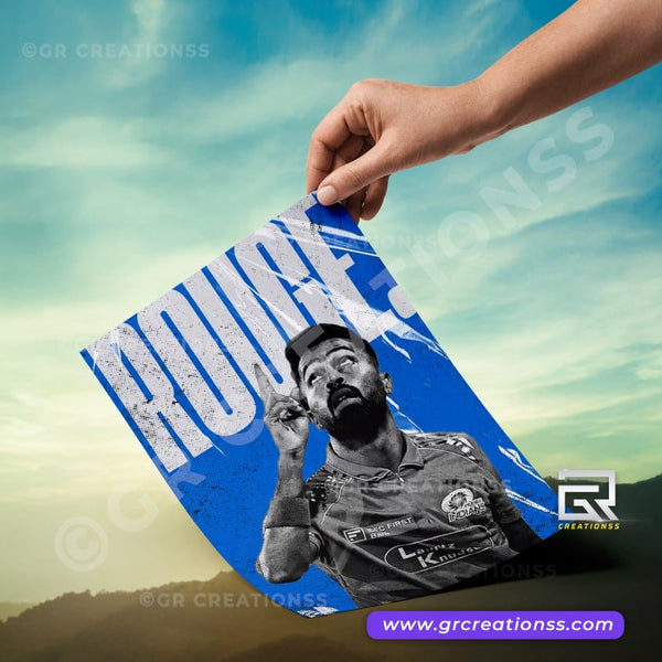 Hardik Pandya - wall posters- GR CREATIONSS-06 | Home decor |Hitter - Cricketposters