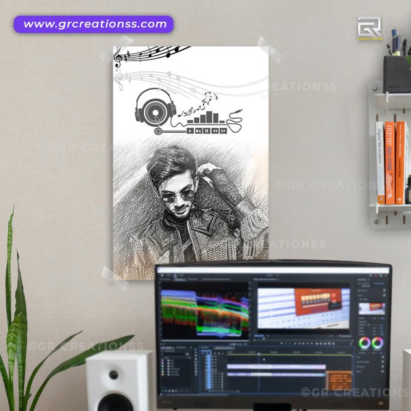 Anirudh Ravichander Cinematic Wall Art