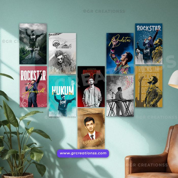 Anirudh Rockstar Aesthetic Poster