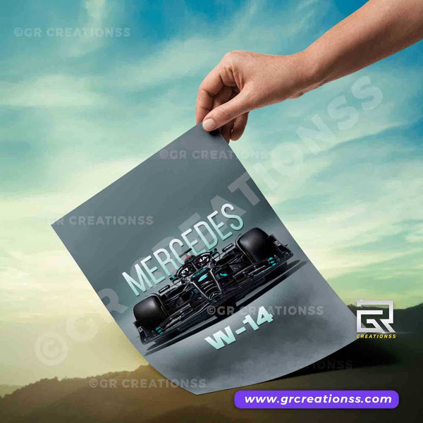 Mercedes benz car poster-07 | Home decor | Car poster for machine lovers