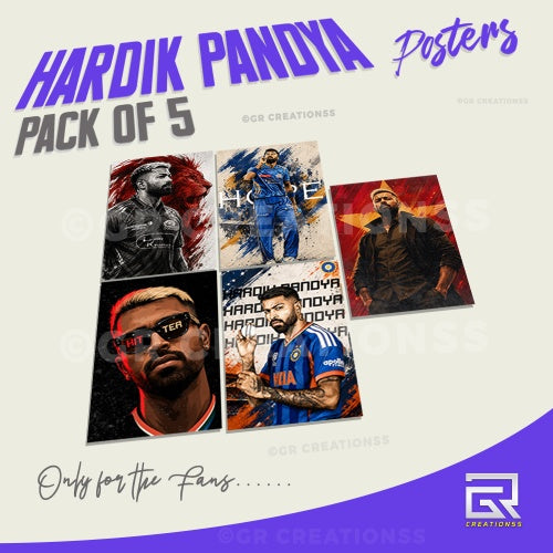 Hardik Pandya Champion Posters