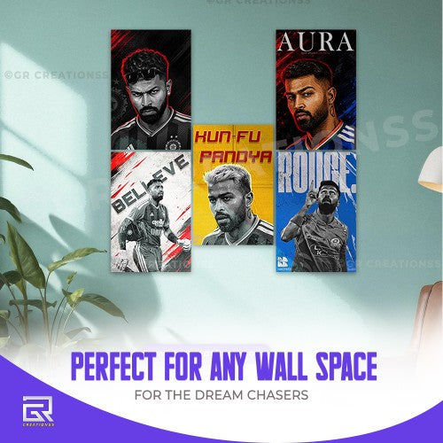 Hardik Pandya Cricket Legend Posters