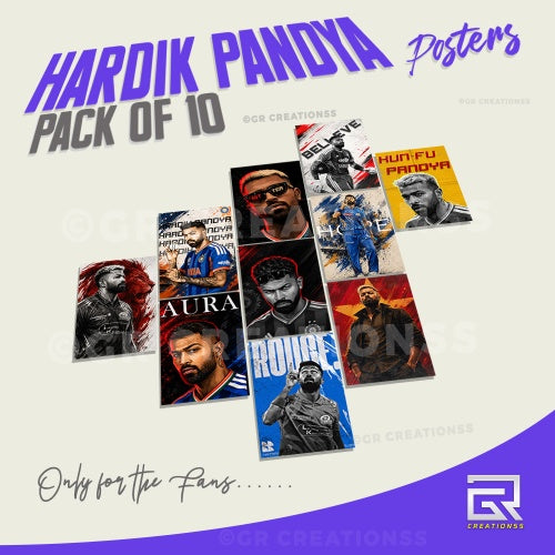 Hardik Pandya Powerhouse Posters