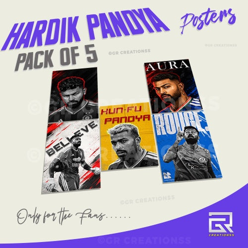 Hardik Pandya Sports Poster Collection