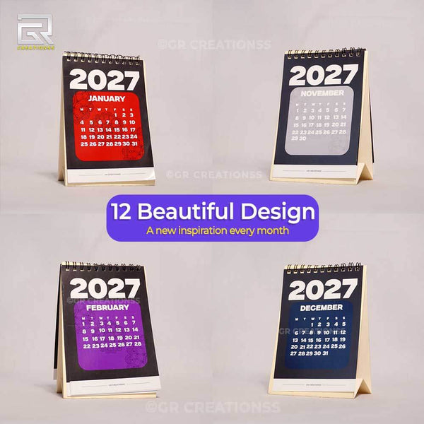 Mandala Art theme Table Calendar 2027 Online | GR CREATIONSS