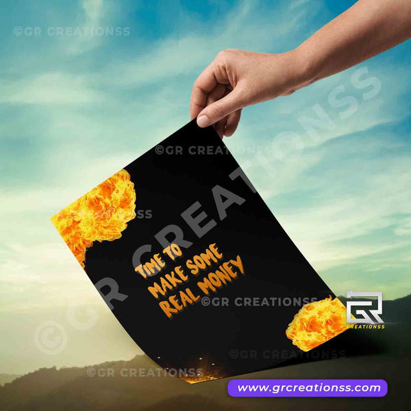 Money poster for wall-07 | home decor | Motivational wall posters