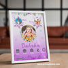 New baby birth frame light purple