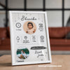 Personalized new baby born frame