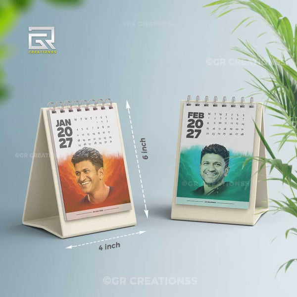 Legend actorPuneeth Rajkumar theme Table Calendar 2027 Online | GR CREATIONSS