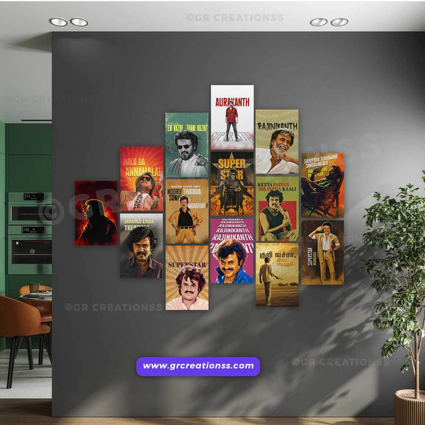 Superstar Indian Actor Rajinikanth Wall Poster For Home 