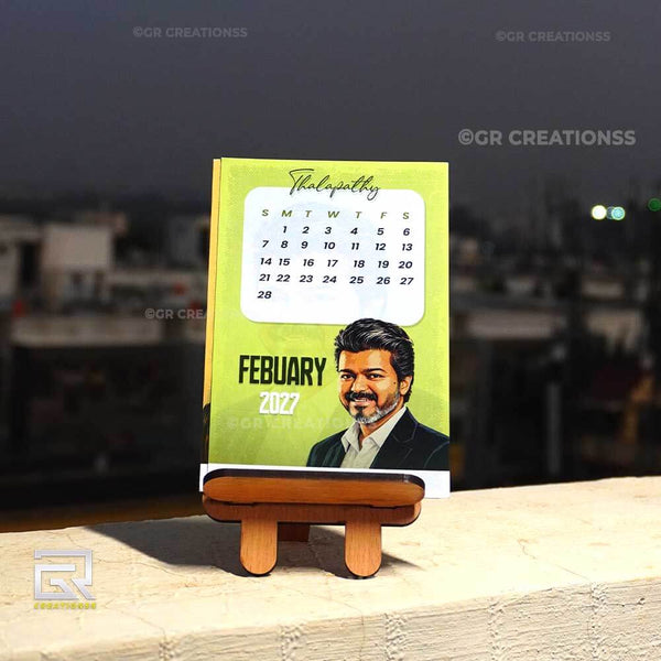 Thalapathy Vijay Table Calendar 2027 Online | GR CREATIONSS