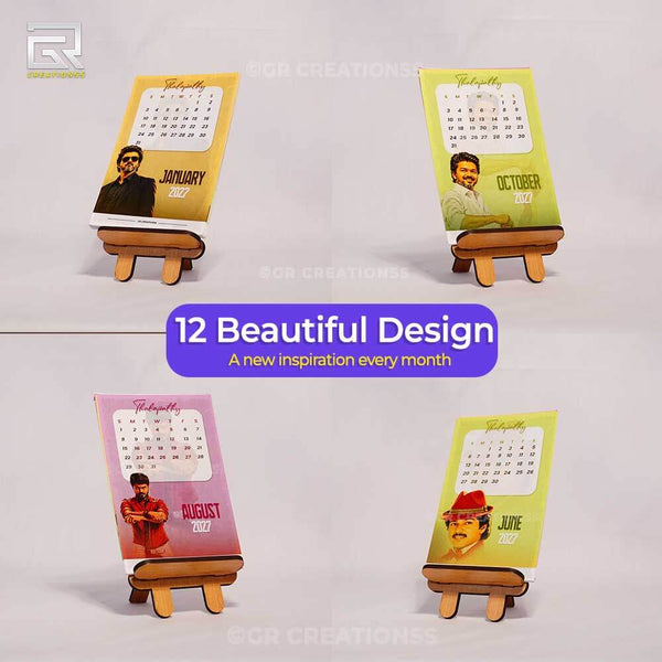 Thalapathy Vijay Table Calendar 2027 Online | GR CREATIONSS